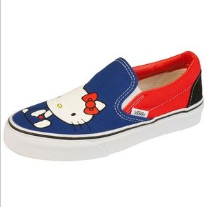 Womens Vans Hello Kitty Slip-On Blue W 6.5 Y 5